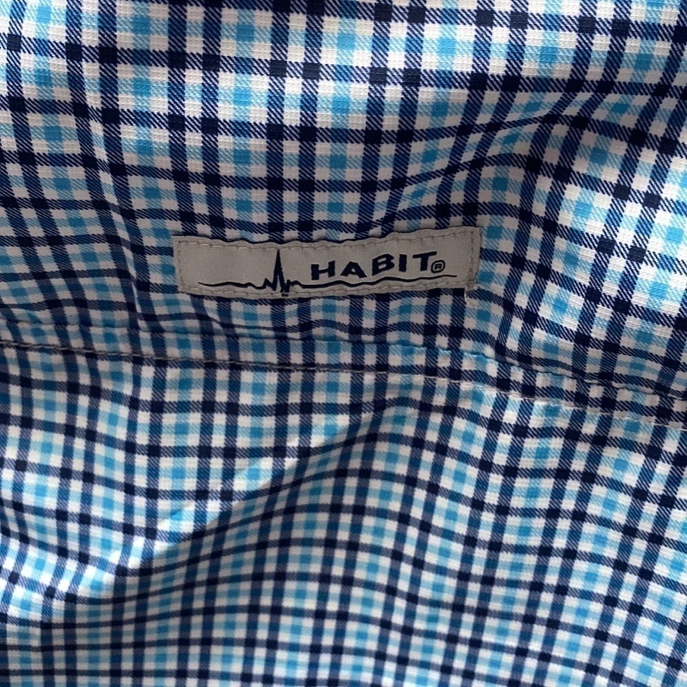 F men’s Havit button down long sleeve solar factor 40+ regular size shirt L - Picture 4 of 5